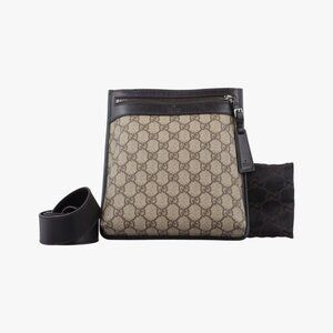 Gucci GG Supreme Brown Canvas Handbag